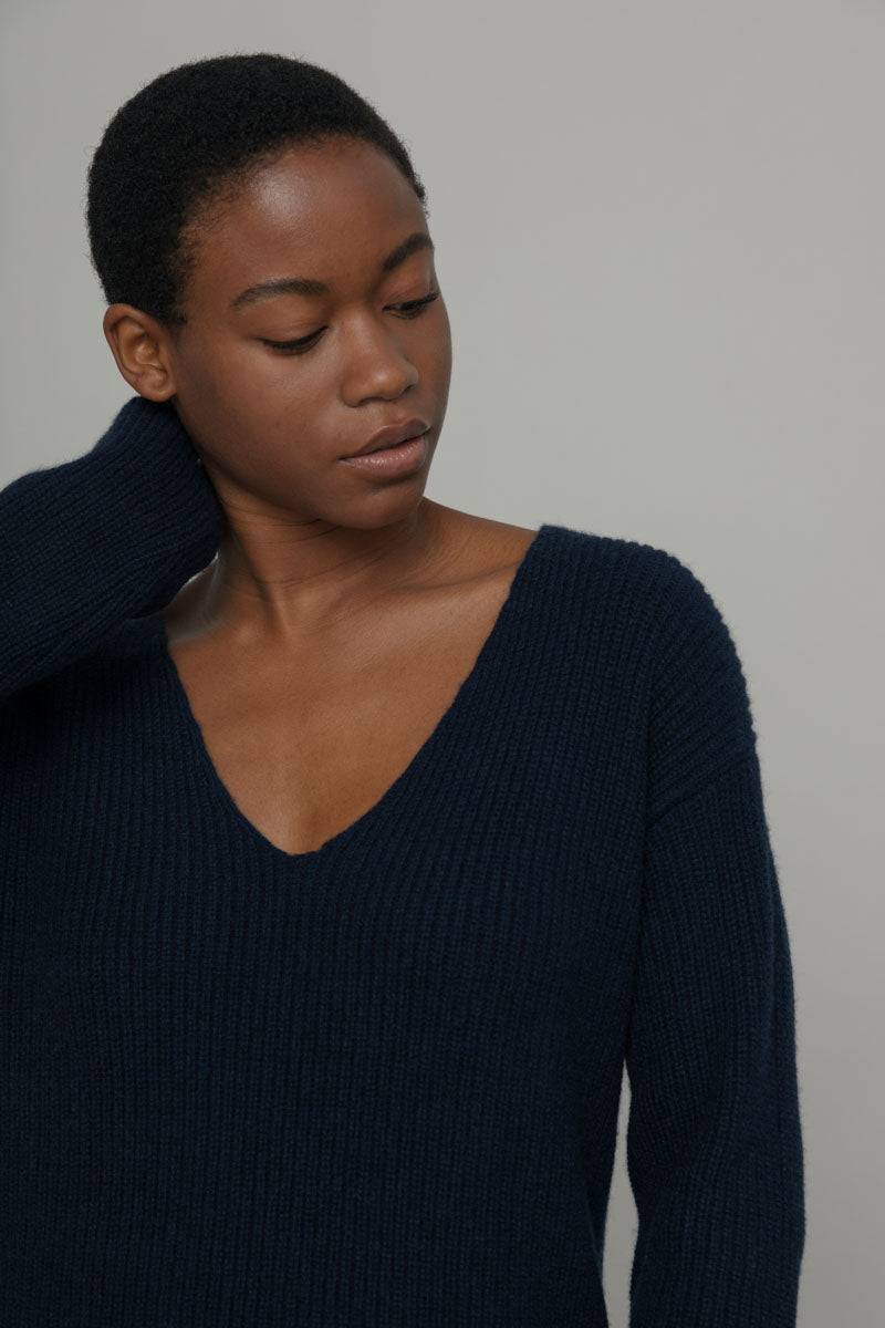 Rifò ESTER Maglia Scollo a V Donna Cashmere Italia