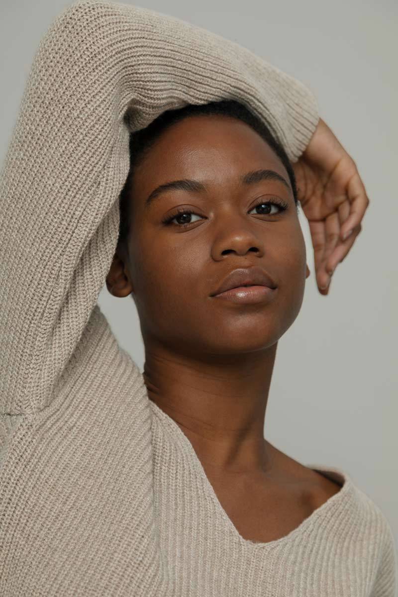 Rifò ESTER Maglia Scollo a V Donna Cashmere Qualità