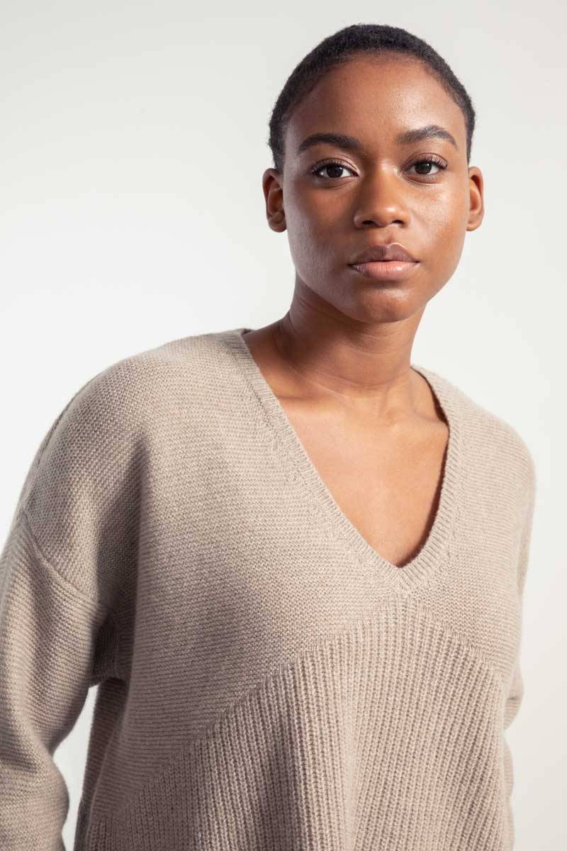 Rifò ELEONORA Maglia Donna Cashmere Rigenerato Spedizione Gratuita