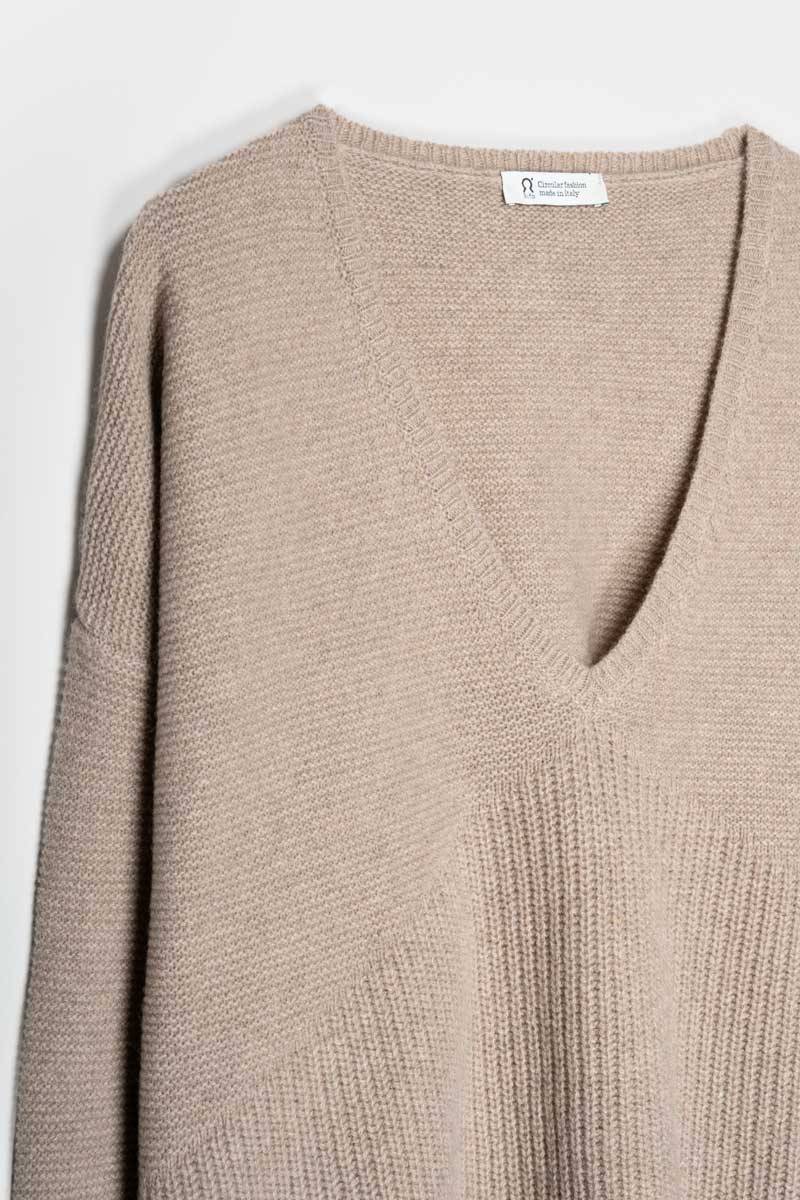 Rifò ELEONORA Maglia Donna Cashmere Rigenerato Spedizione Gratuita