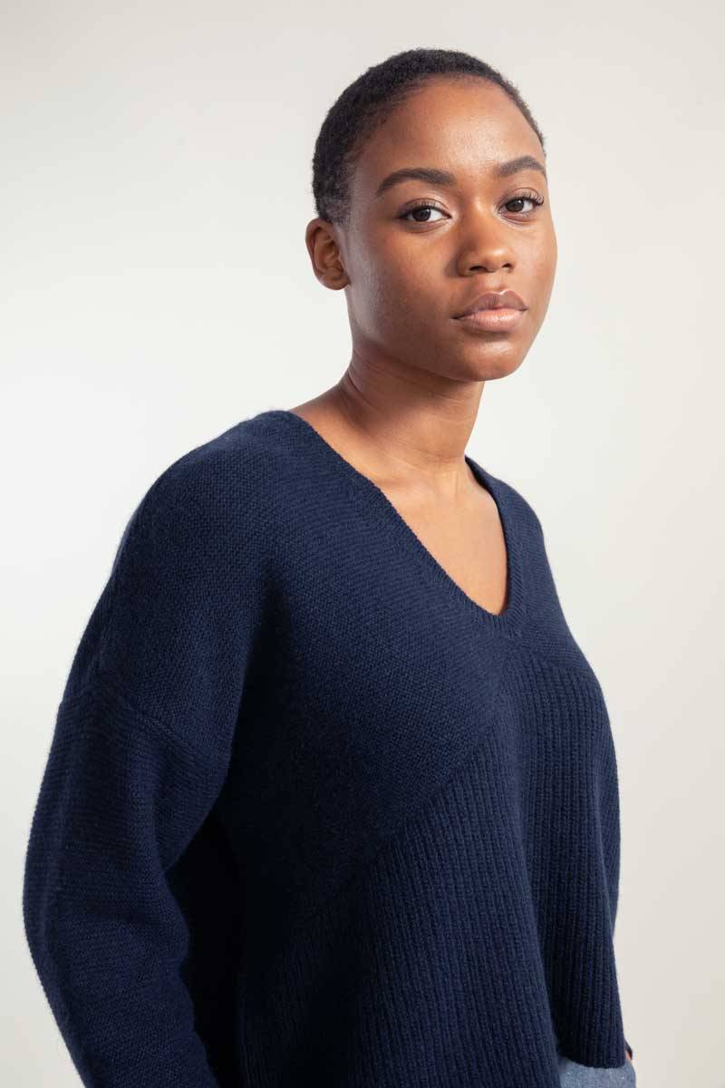 Rifò ELEONORA Maglia Donna Cashmere Rigenerato Pezzi Unici