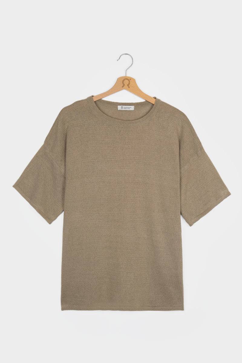 Rifò FEBE T-Shirt Lino Riciclato Donna Affare Del Giorno