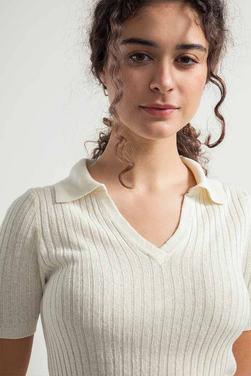 Rifò GIGI Polo Donna Seta Rigenerata Offerta