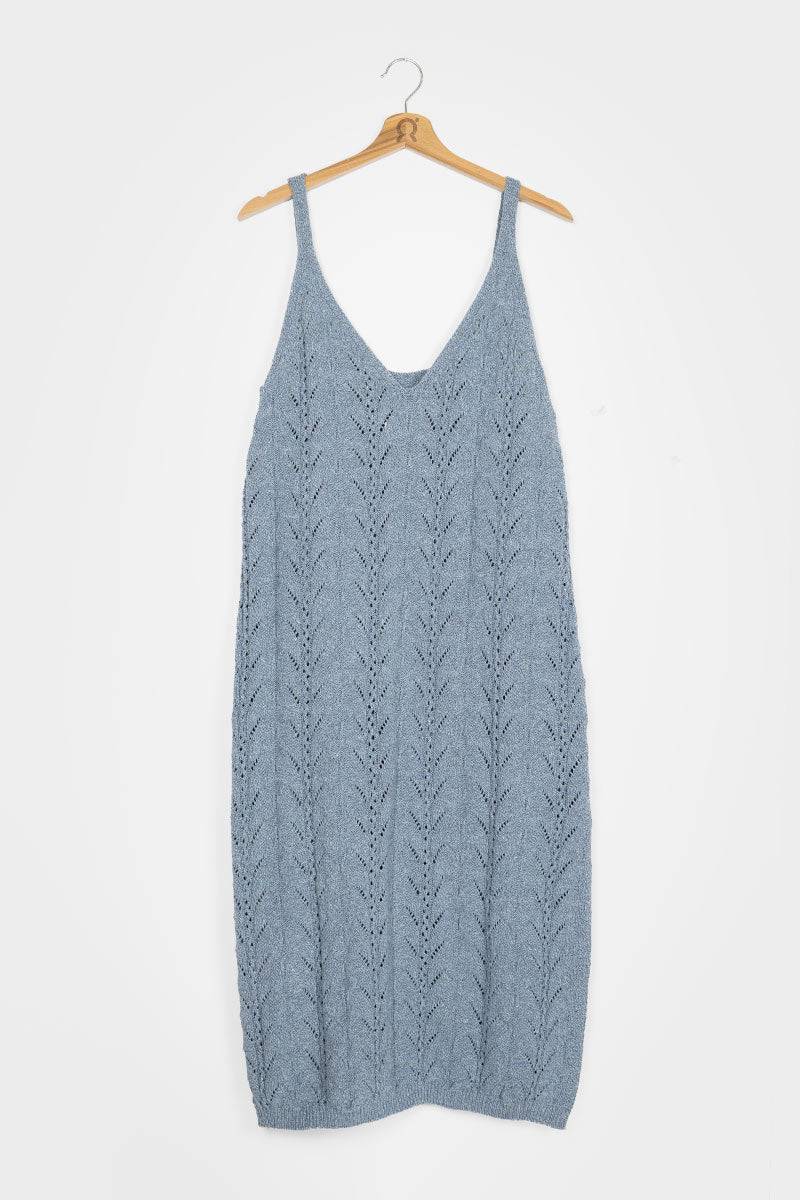 Rifò LOLA Abito in Maglia Cotone Jeans Rigenerato Offerte