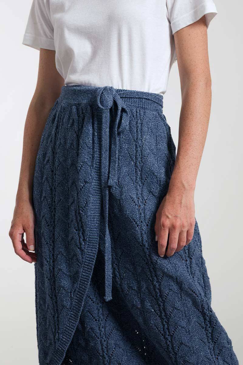 Rifò LAUREN Gonna Donna Cotone Jeans Rigenerato Vendita Calda