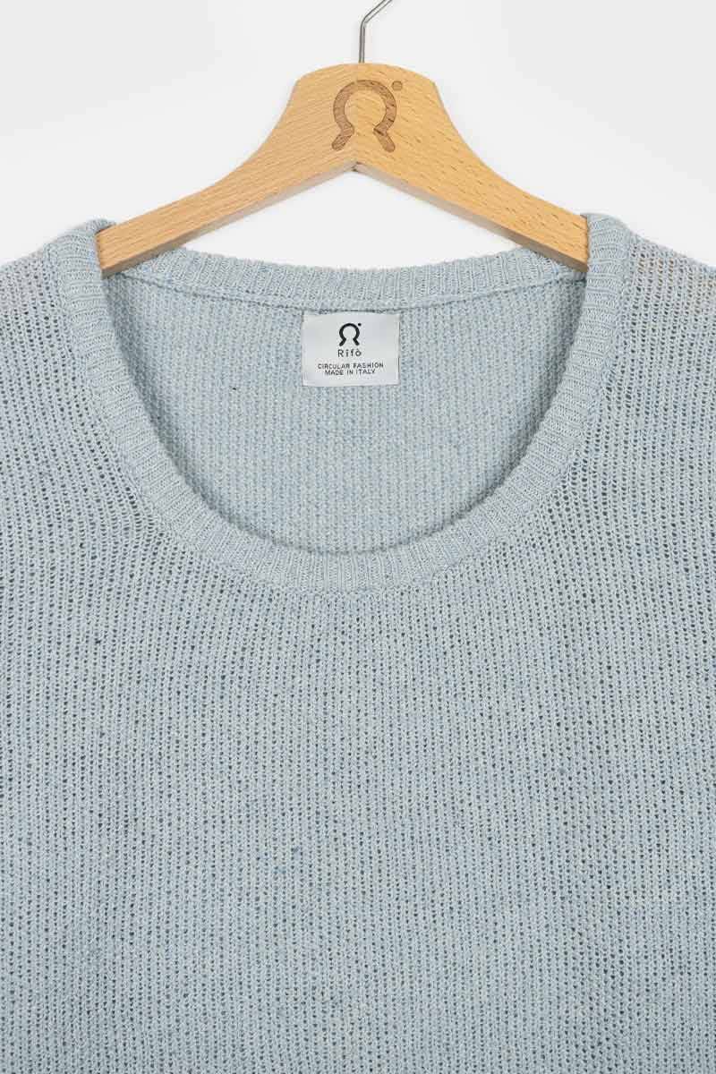 Rifò GRAZIA Maglia Donna Cotone Jeans rigenerato Moda