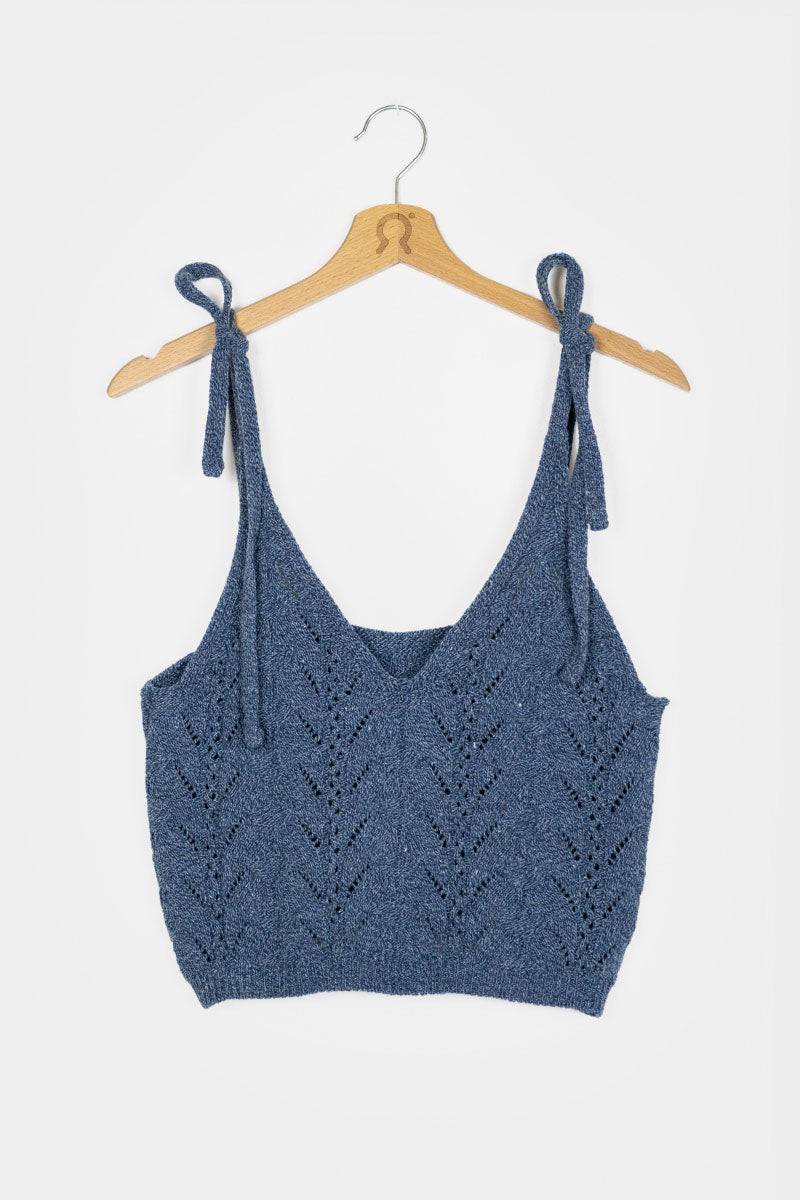 Rifò RENÉ Top Donna Cotone Jeans Rigenerato 2025