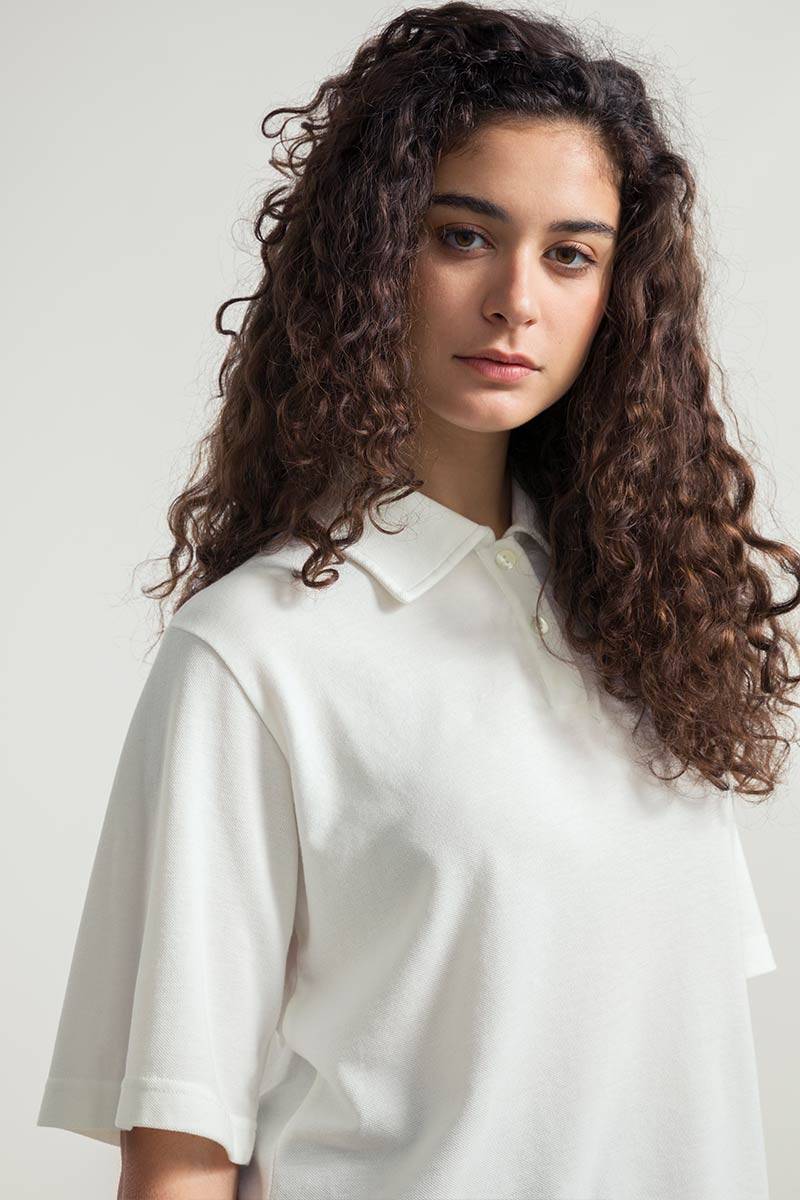 Rifò LUDO Maglia Polo Donna Cotone Rigenerato In Linea