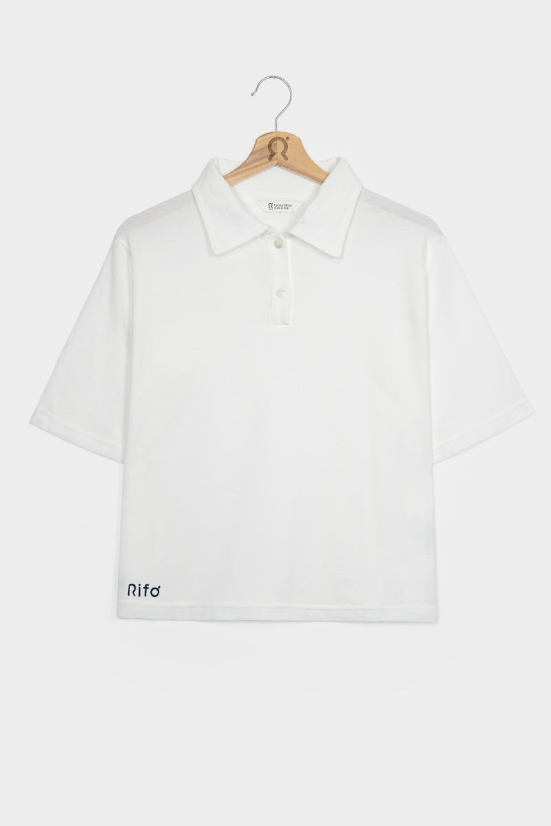 Rifò LUDO Maglia Polo Donna Cotone Rigenerato In Linea
