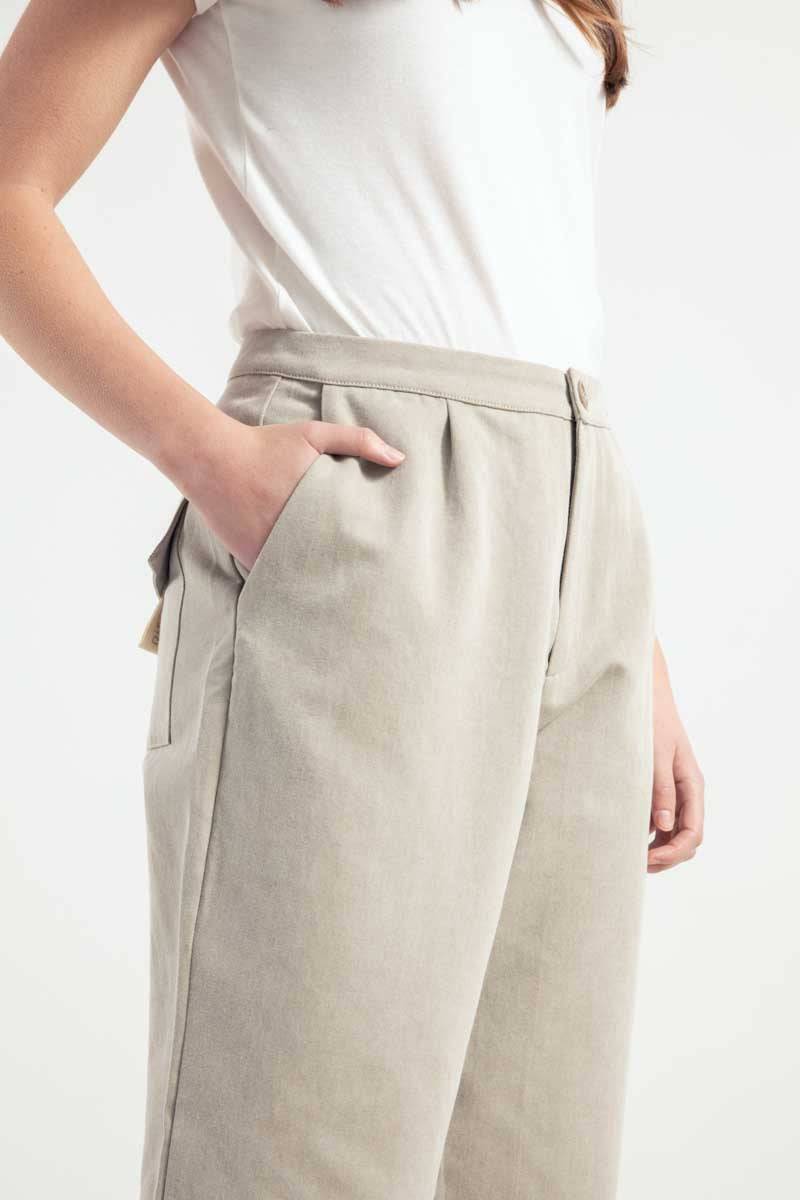 Rifò NOVILIA Pantaloni Donna Cotone Rigenerato Soddisfazione Garantita