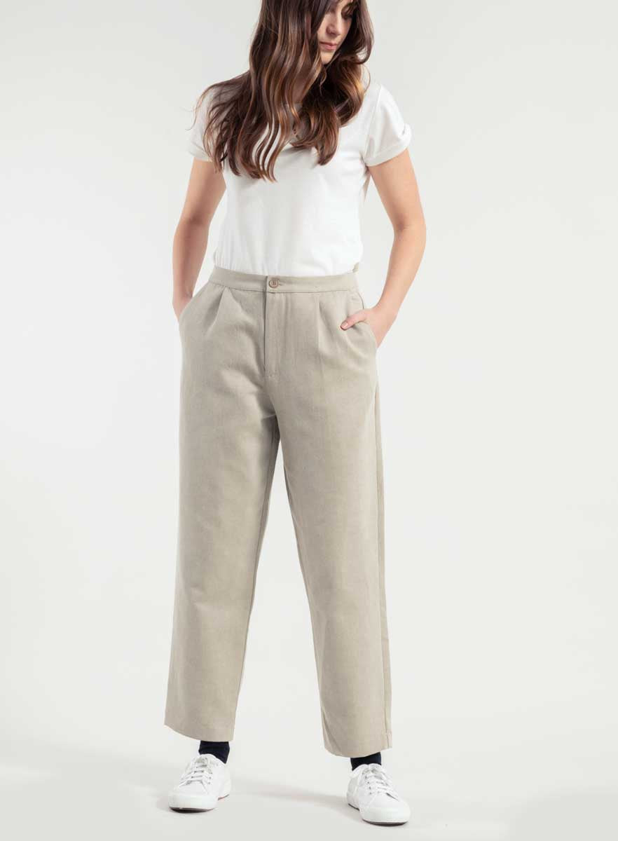 Rifò NOVILIA Pantaloni Donna Cotone Rigenerato Soddisfazione Garantita