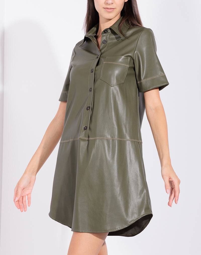 Risskio Aziel - Abito in ecopelle Moda