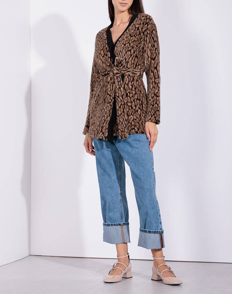 Risskio Rowan - Cardigan leopardato Italy