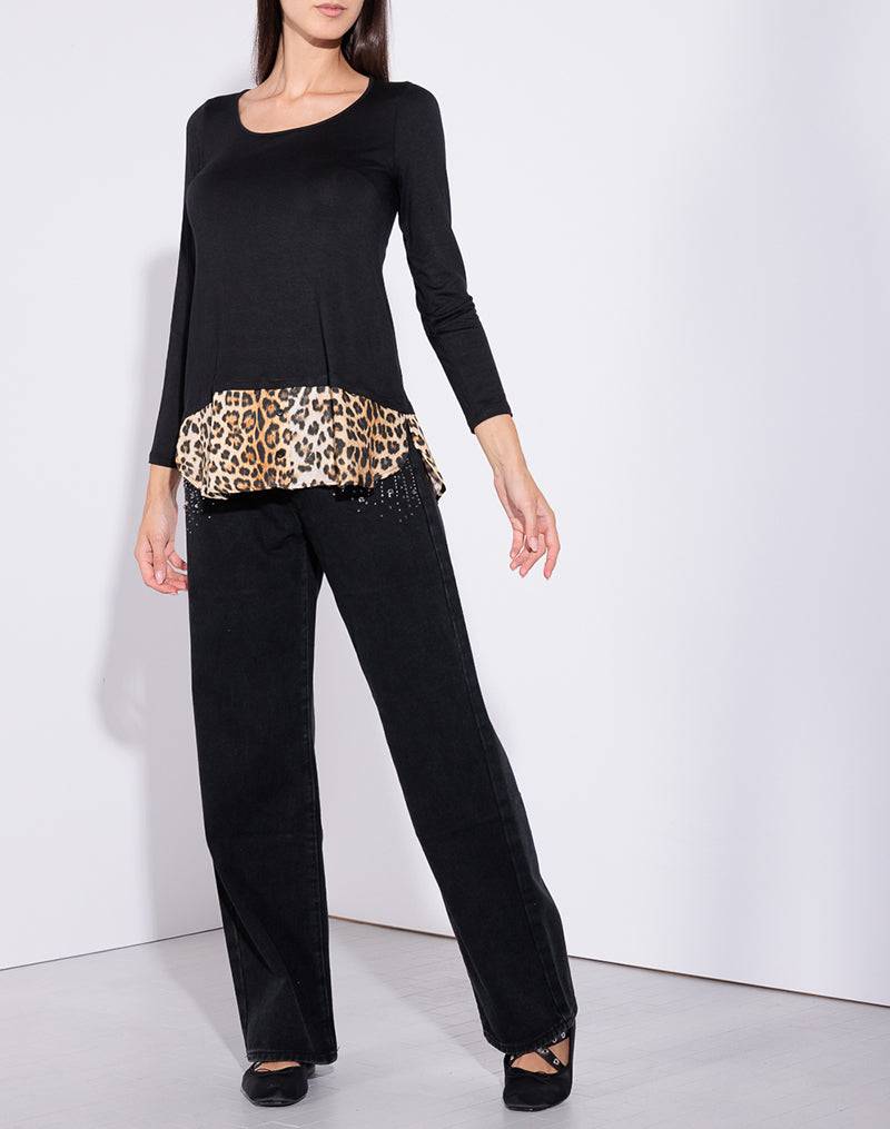 Risskio Sirio Animalier Winter Edition - Maglia in viscosa con inserto stampato Hotsell