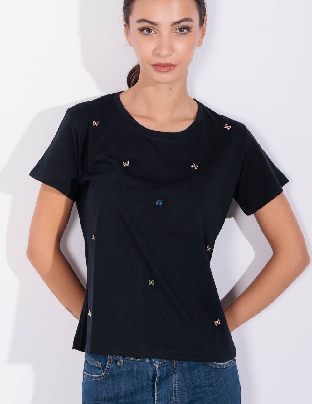 Risskio Sebastian - T-shirt con applicazioni Italia