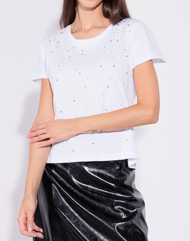Risskio Lucas - T-shirt con strass Prezzo basso