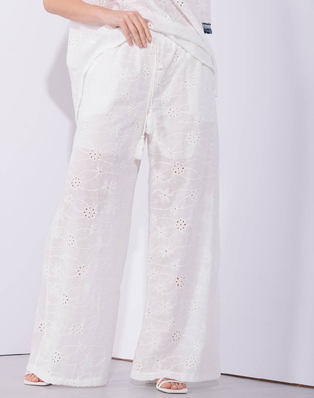 Risskio Curro - Pantaloni in Pizzo San Gallo Offerta