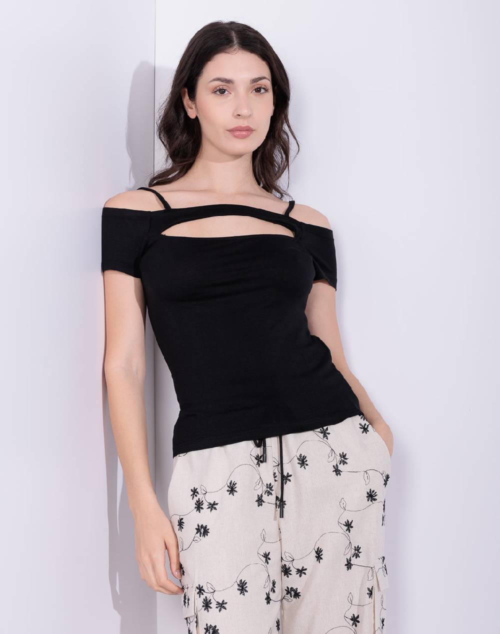 Risskio David - Top in jersey di viscosa Outlet