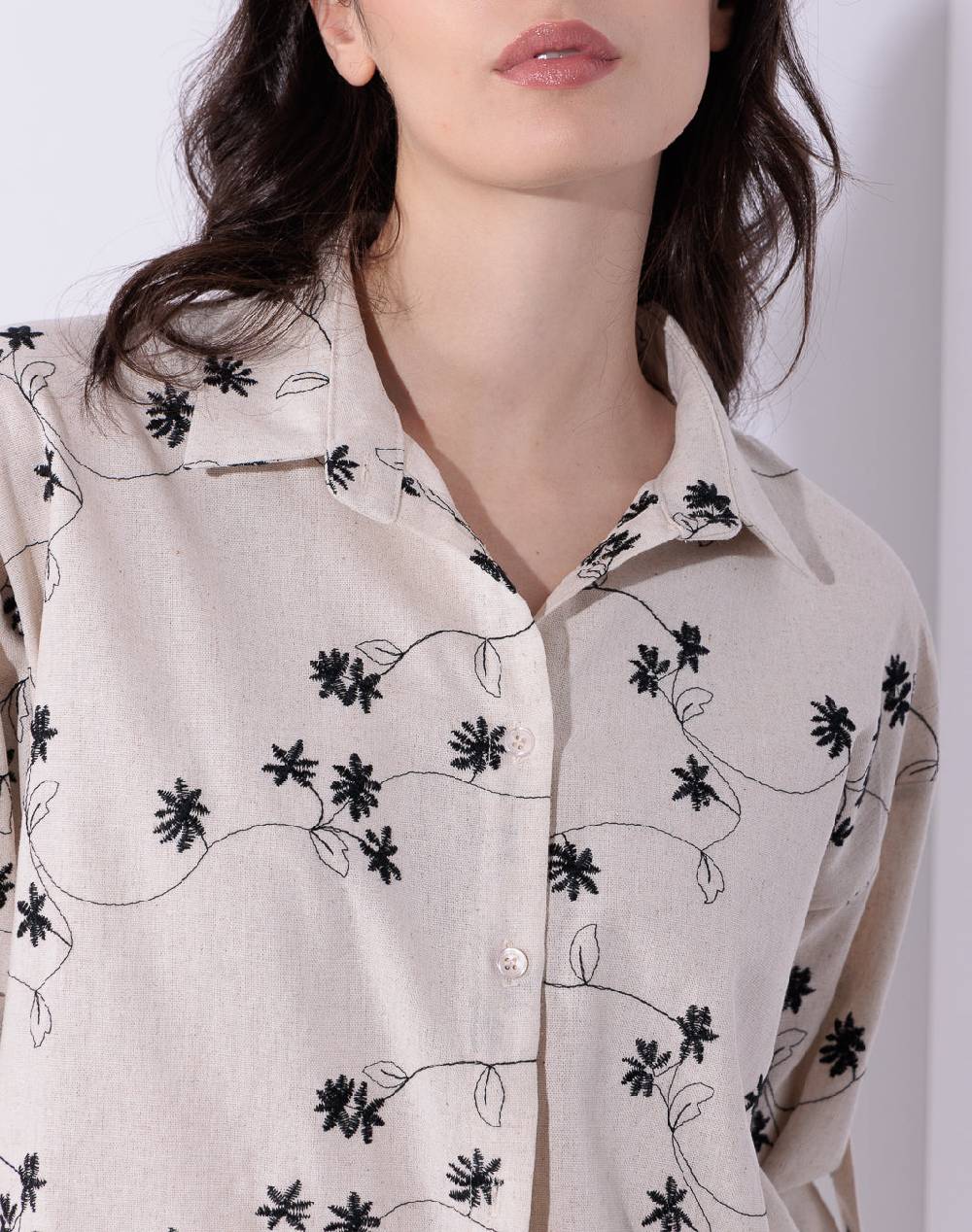 Risskio Andres - Camicia in misto lino Italia