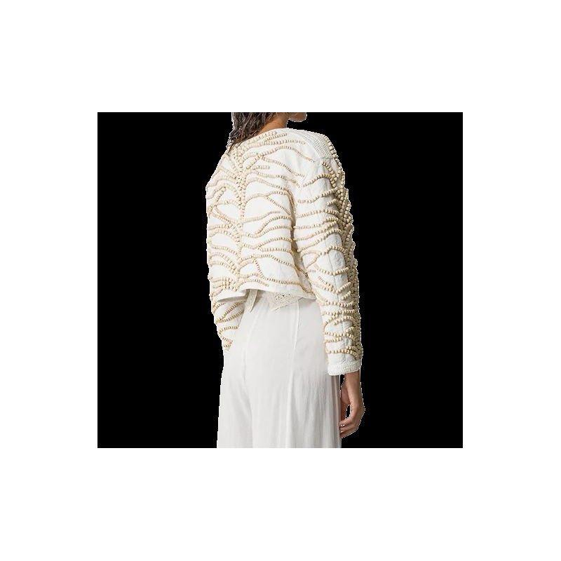 Roberto Fanella forte_forte giacca jacquard cotone macramè Prezzo Ridotto