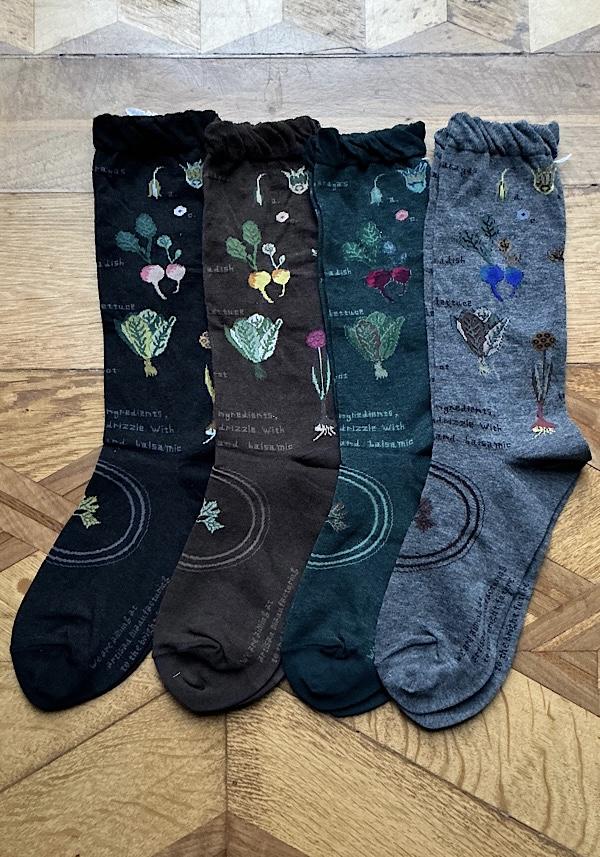 Rose & Lini ANTIPAST COTTON “SALAD” AS-221 SOCKS GREEN I Più Venduti