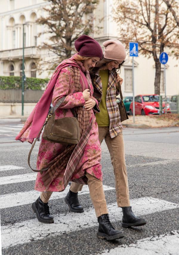 Rose & Lini PERO WOOL MAXI “SCARF P26” PINK Promozione