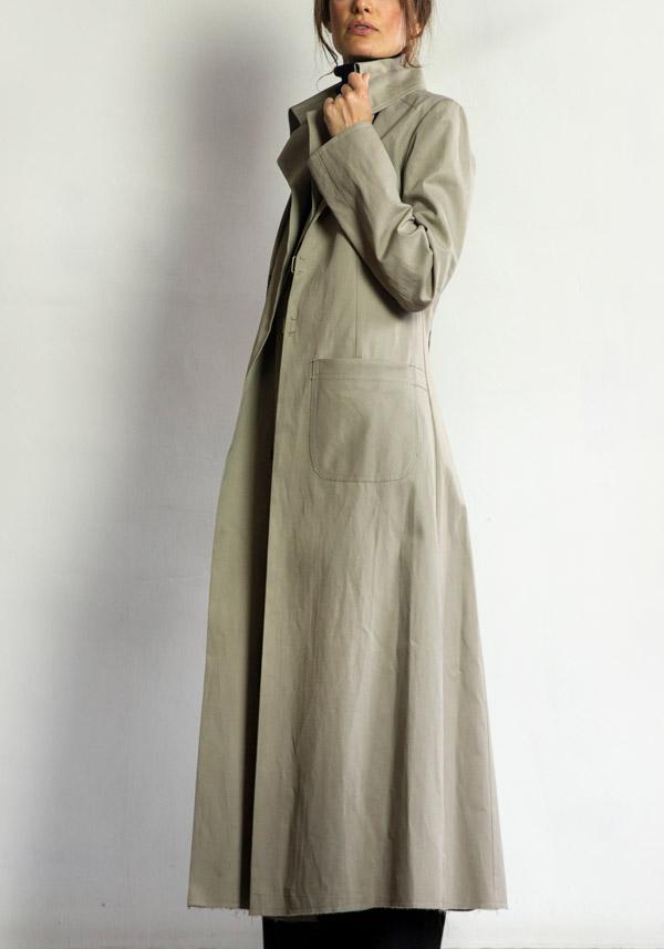Rose & Lini IBRIGU COTTON TRENCH COAT “055” TAUPE Spedizione Gratuita