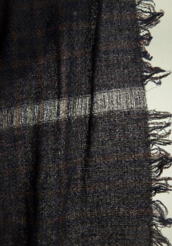 Rose & Lini FALIERO SARTI WOOL & CASHMERE “PERRISON” BLUE SCARF Pezzi Unici