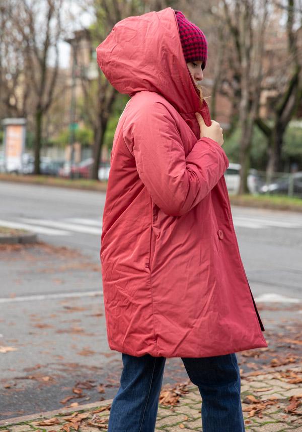 Rose & Lini OOF WEAR REVERSIBLE “JACKET 9410” BORDEAUX & FUCSIA In Vendita
