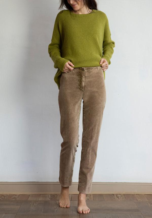 Rose & Lini ROSE & LINI CORDUROY “SICILIA” CAMEL PANTS Pezzi Unici