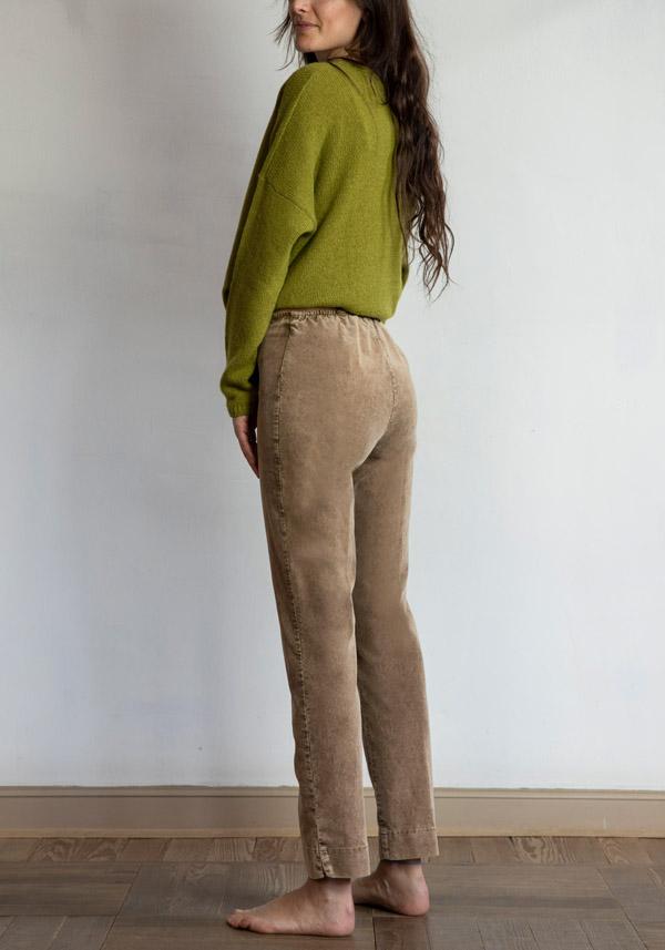 Rose & Lini ROSE & LINI CORDUROY “SICILIA” CAMEL PANTS Pezzi Unici