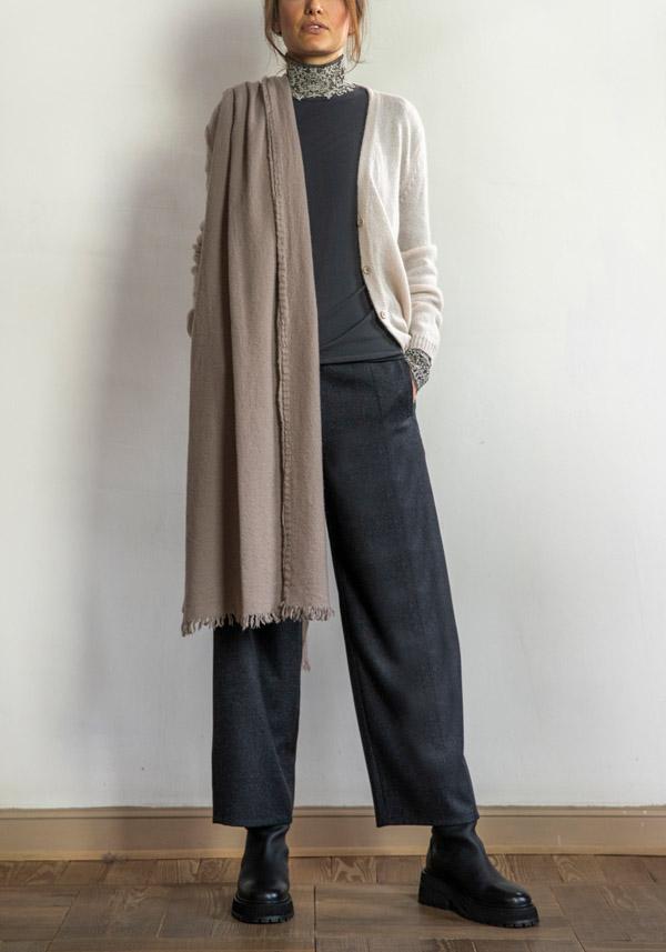 Rose & Lini PRIVATE 0204 CASHMERE “182” SABLE CARDIGAN Negozi Online