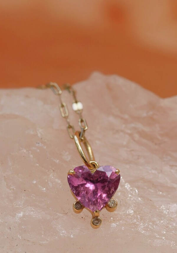 Rose & Lini 5 OCTOBRE “NAO” HEART PENDANT NECKLACE Outlet