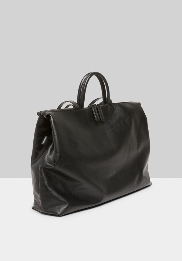 Rose & Lini MARSÈLL “4 IN ORIZZONTALE” BLACK LEATHER BAG Hotsell