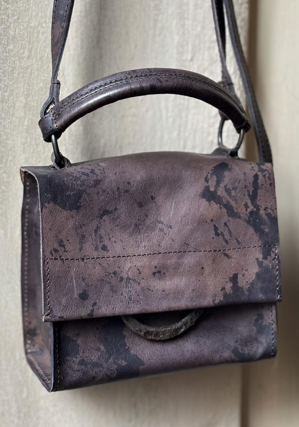 Rose & Lini TAGLIOVIVO EARTH LEATHER “SHOULDER MINI” BAG Saldi Di Fabbrica