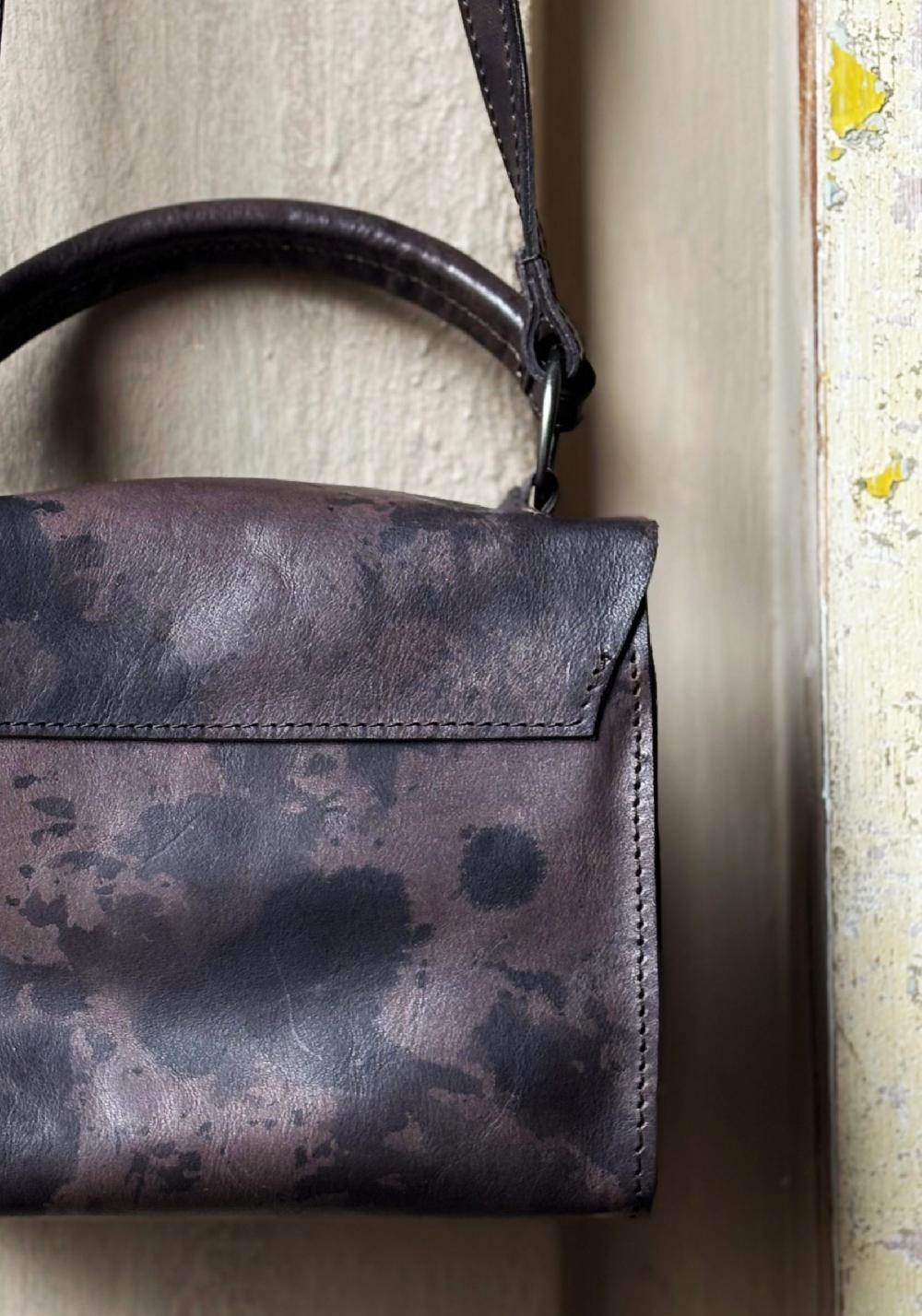 Rose & Lini TAGLIOVIVO EARTH LEATHER “SHOULDER MINI” BAG Saldi Di Fabbrica