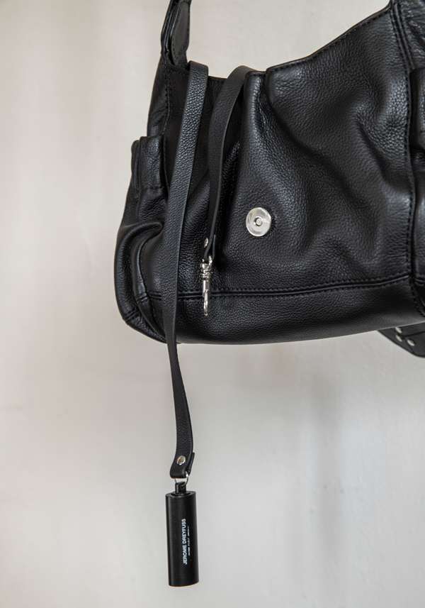 Rose & Lini JÉRÔME DREYFUSS “HELMUT S” BLACK LEATHER BAG Moda