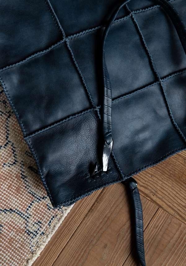 Rose & Lini JAMIN PUECH “JONU L” NAVY LEATHER BAG 2025