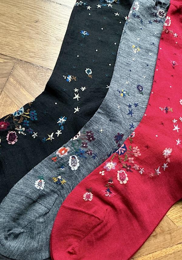 Rose & Lini ANTIPAST WOOL “HELLO ANGEL” KT-170S SOCKS BLACK Fino Al -60%