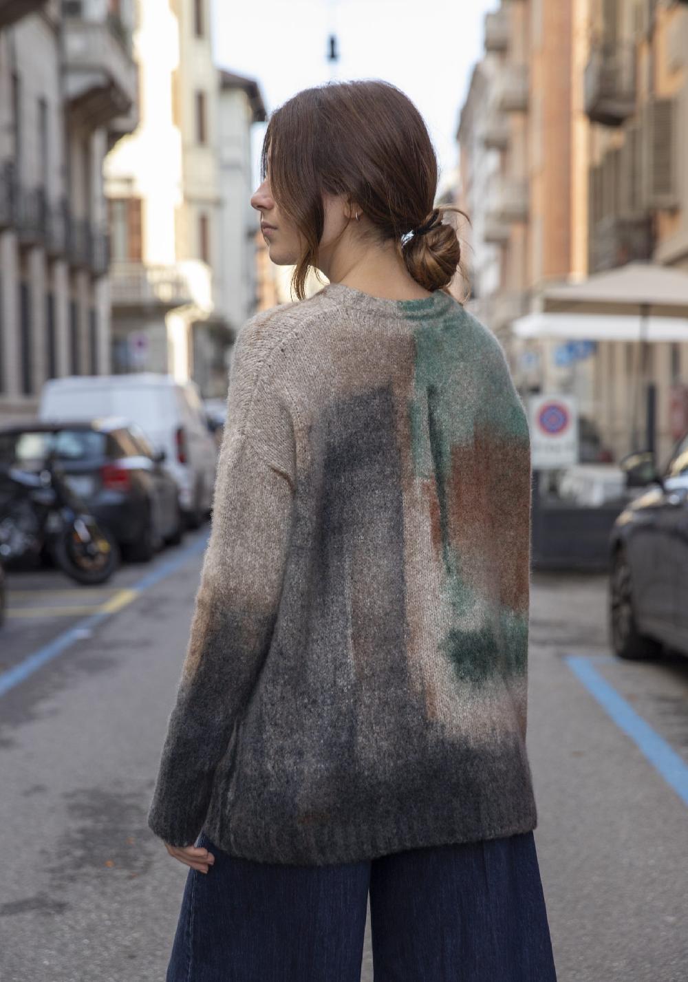 Rose & Lini FISSORE CASHMERE “MARIANNE 26” MULTICOLOR PULLOVER Moda