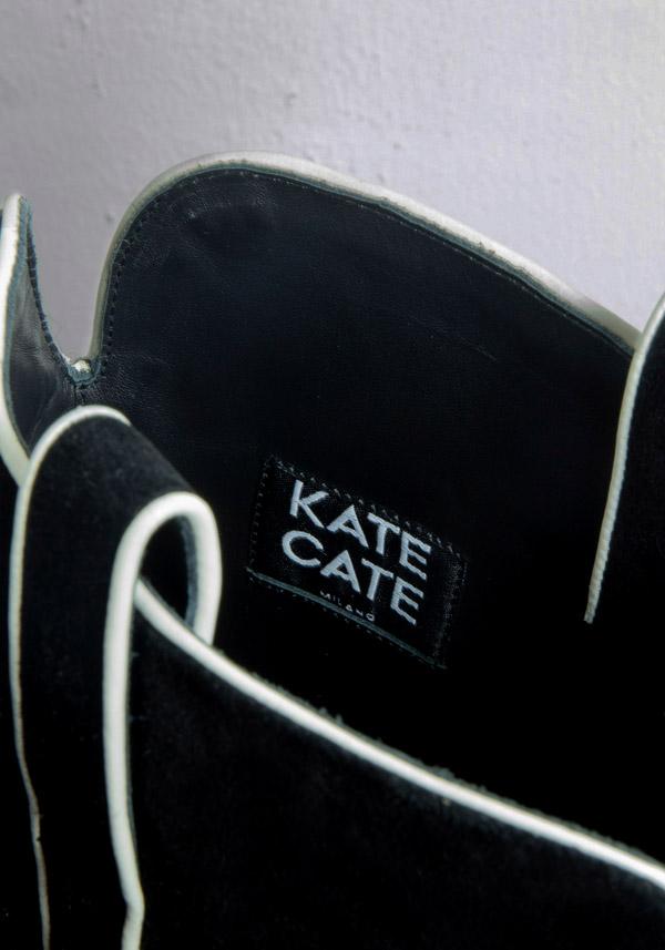 Rose & Lini KATE CATE SUEDE LEATHER “STELLA ROCK” BLACK BOOTS Nuova