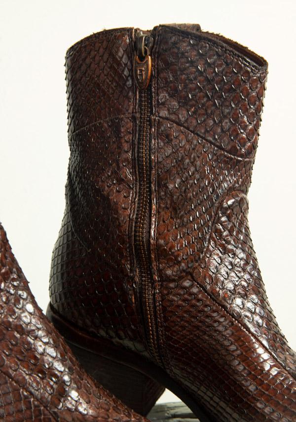 Rose & Lini FAUZIAN JEUNESSE “TEXANO 3886” CROCO GINGER TEXAS BOOT Italy