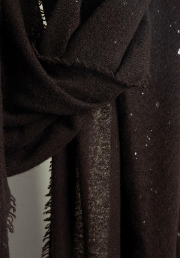 Rose & Lini FALIERO SARTI CASHMERE “ARIEL” ESPRESSO STOLE In Vendita