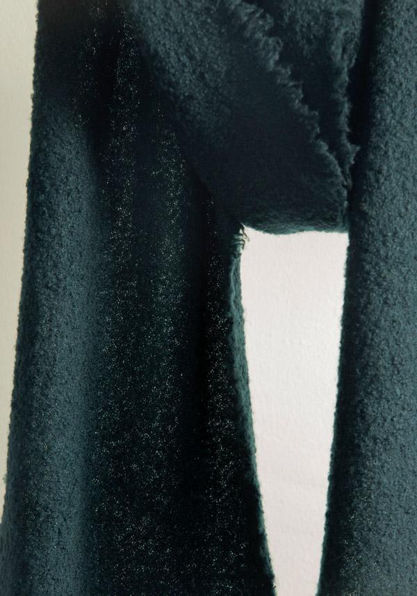 Rose & Lini FALIERO SARTI WOOL & CASHMERE “ALEXINA” PETROL SCARF Vendita Economica
