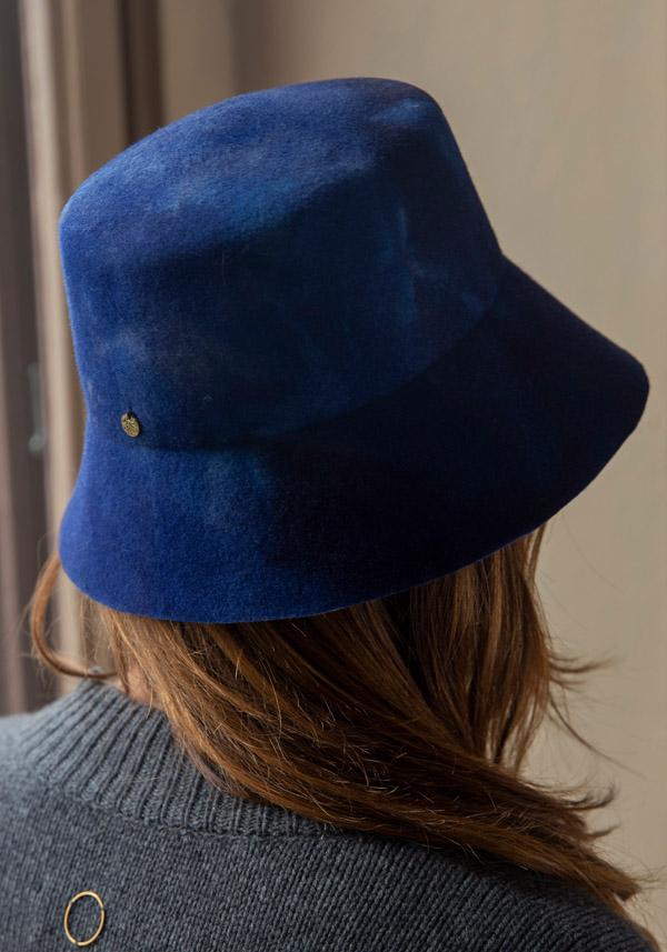 Rose & Lini YESEY “BUCKET” BLUE FELTED HAT Promozione Limitata