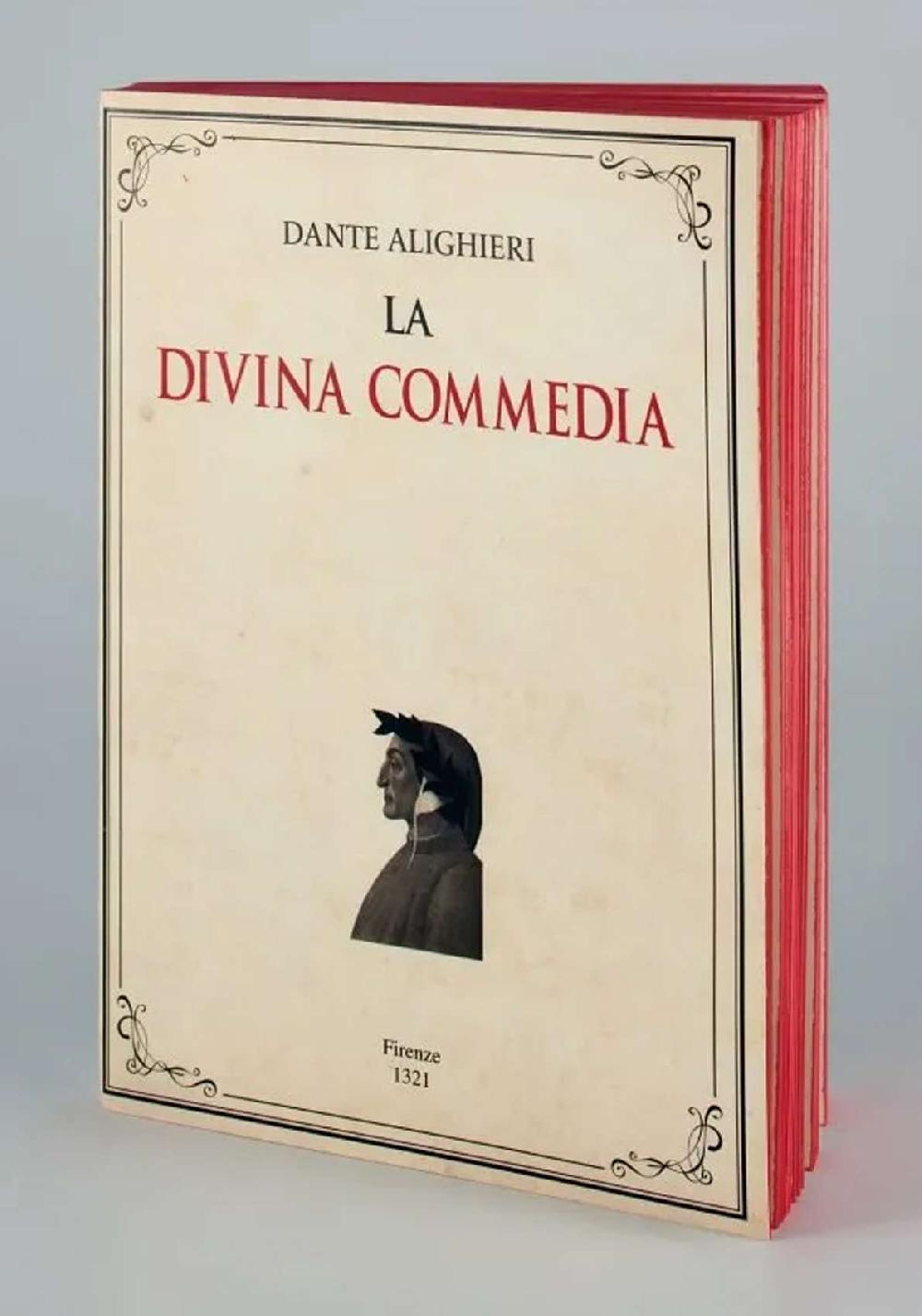 Rose & Lini SLOW DESIGN “LIBRI MUTI” LA DIVINA COMMEDIA Spedizione Gratuita
