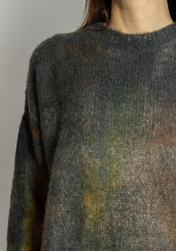 Rose & Lini FISSORE CASHMERE “MARIANNE 17” CHARCOAL PULLOVER Vendita