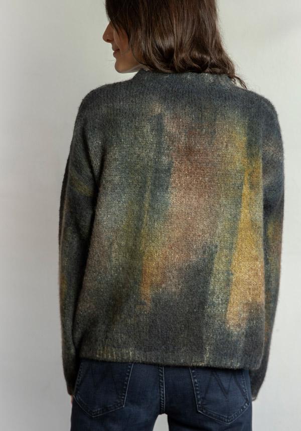 Rose & Lini FISSORE CASHMERE “MARIANNE 17” CHARCOAL PULLOVER Vendita