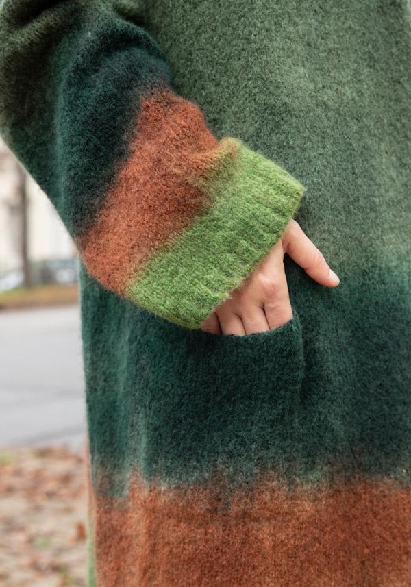 Rose & Lini FISSORE CASHMERE “MARIANNE 3” KAKI LONG CARDIGAN Spedizione Gratuita