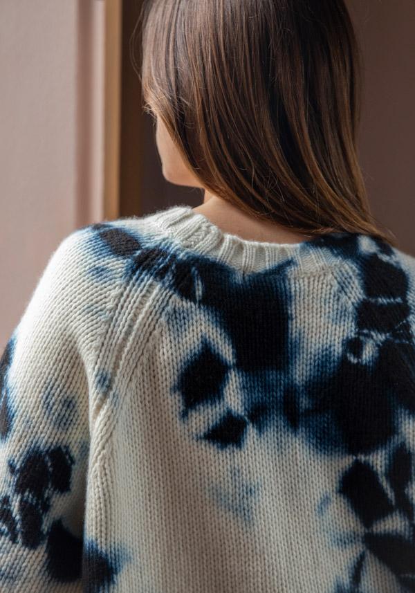 Rose & Lini SUZUSAN CASHMERE “PULL 3083” BLACK & NATURAL Qualità Garantita